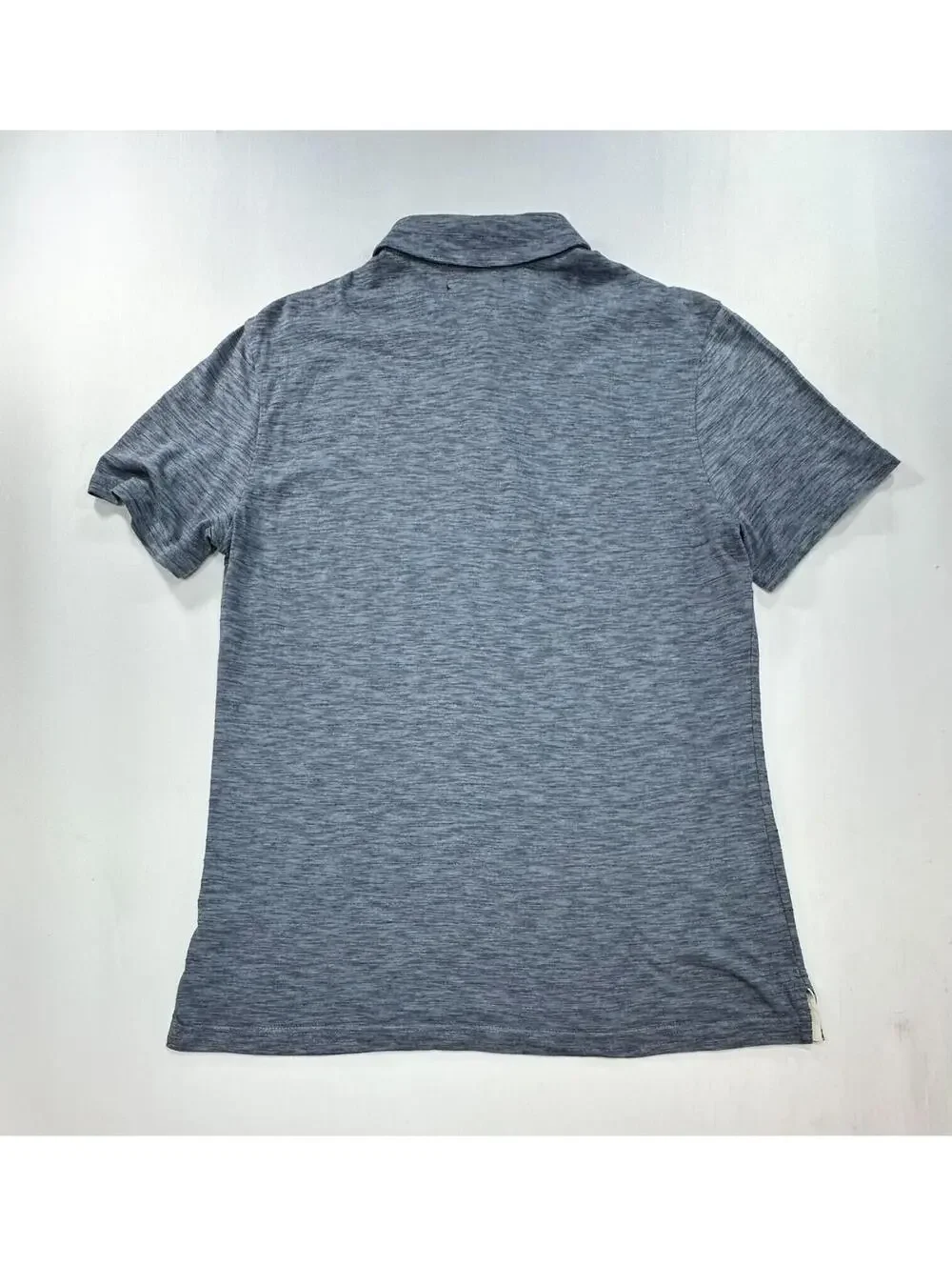 Banana Republic 100% Cotton 1/4 Button Polo Shirt Blue Men L